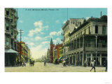 View of J and Mariposa Street Corner - Fresno  CA
