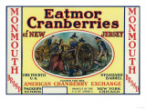 Monmouth Eatmor Cranberries Brand Label