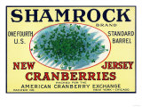 Shamrock Brand Cranberry Label
