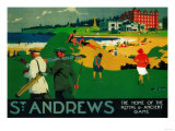 St Andrews Vintage Poster - Europe
