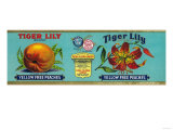 Tiger Lily Peach Label - San Francisco  CA