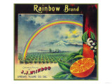 Rainbow Orange Label - Lindsay  CA