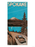 Spokane Advertising Poster No2 - Spokane  WA