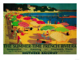 Summertime French Riviera Vintage Poster - Europe