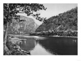 Train Passing the Delaware Water Gap Photograph - Delaware