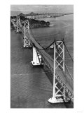 San Francisco  CA Aerial View of Oakland Bay Bridge Photograph - San Francisco  CA