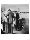 Orville and Friend at Wright Bicycle Shop Photograph - Dayton  OH