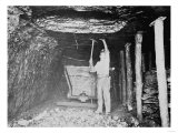 Miner Working in a Coal Mine Photograph