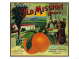 Old Mission Orange Label - Fullerton  CA
