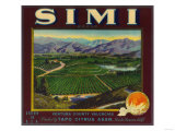 Simi Orange Label - Santa Susana  CA