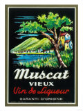 Muscat Vieux Wine Label - Europe