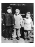 Three Children on New Year's in Chinatown NYC Photo - New York  NY