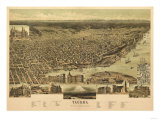Washington - Panoramic Map of Tacoma