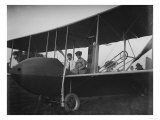 Katharine Wright with Orville in Model HS Plane Photograph - Kitty Hawk  NC