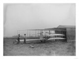Wilbur & Orville Wright in 2nd powered machine Photograph - Dayton  OH