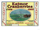 Atlantic Eatmor Cranberries Brand Label