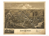 Ashland  Massachusetts - Panoramic Map