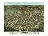 Atlanta  Georgia - Panoramic Map
