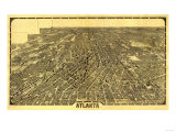 Atlanta  Georgia - Panoramic Map