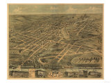 Akron  Ohio - Panoramic Map - Akron  OH