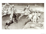 The Mongol Leader  Hulagu  Khan of the Ilkhanate Chases His Cousin  Berke  Khan of the Kipchak