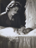 Her Royal Highness the Princess Elizabeth with Her First Child  Prince Charles  England