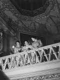 Her Majesty Queen Elizabeth  Princesses Elizabeth and Princess Margaret at the Theatre