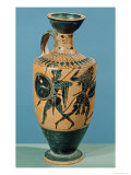 Attic Style Lekythos  Depicting Hercules and the Amazons