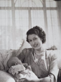 Her Royal Highness the Princess Elizabeth Holding Her Son Prince Charles  England