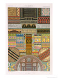 Primitif Style  Plate I from Polychrome Ornament  Engraved by F Durin  c1869