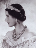 Portrait with Tiara of Her Majesty Queen Elizabeth  the Queen Mother