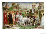 Triumph of Minerva: March  from the Room of the Months  Chariot and the Group of Savants  c1467-70