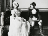 Princess Anne and Prince Andrew as Children at a Wedding  England