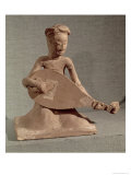 Seated Musician Playing a Lute  Tomb of General Chang Sheng  Anyang  Honan  Sui Dynasty  c595