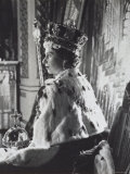 Queen Elizabeth II in Coronation Robes  England  c1953