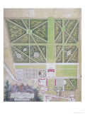 Plan of the Chateau and Park at Roissy  Belonging to the Comte de Caraman