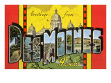 Greetings from des Moines  Iowa