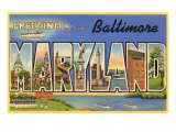 Greetings from Baltimore  Maryland