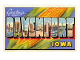 Greetings from Davenport  Iowa