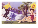 Greetings from Palm Springs  Skier and Swimmer