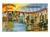 Greetings from Cambridge  Massachusetts