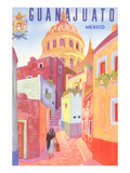 Poster for Guanajuato  Mexico  Colonial Streets