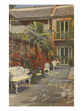 Courtyard  Vieux Carre  New Orleans  Louisiana