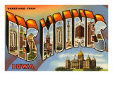 Greetings from Des Moines  Iowa