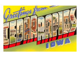 Greetings from Cedar Rapids  Iowa