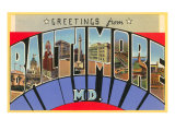 Greetings from Baltimore  Maryland