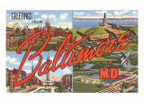 Greetings from Baltimore  Maryland