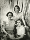 Her Majesty Queen Elizabeth the Queen Mother  Princess Elizabeth and Princess Margaret