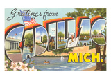 Greetings from Cadillac  Michigan