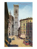 Tower and Cathedral  Florence  Italy
